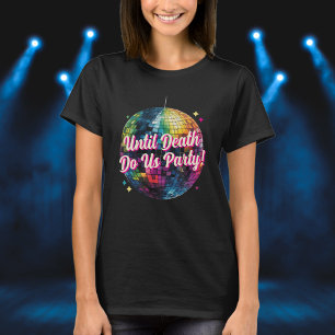T-shirt Rétro Soirée 70's Boule à Facettes Mariage Glamour