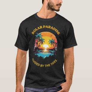 T-Shirt Rétro Solar Paradise Guidé par les Marées