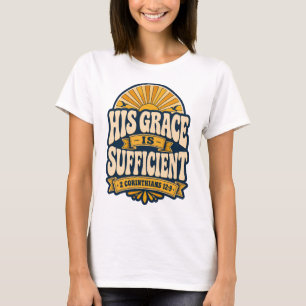 T-shirt Rétro Soleil Doré Verset de la Bible Chrétienne Fe