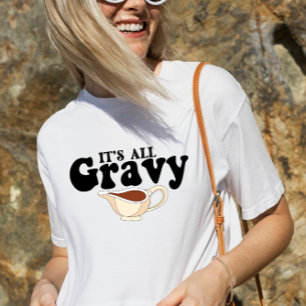 T-shirt Rétro Son Bébé Tout Gravy Chute Vintage Thanksgivi
