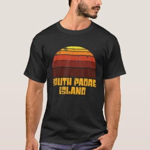 T-shirt Retro South Padre Island Ocean Sunset Surf Vacatio