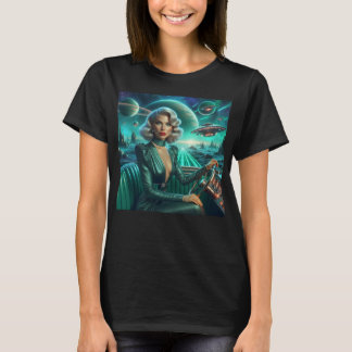 T-shirt Retro Space Girl