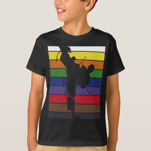 T-shirt Retro Sparring Athlete Martial Arts Black Belt Kar