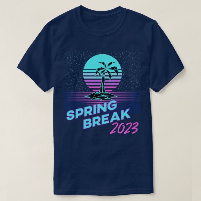 T-shirt Retro Spring Break 2023 (Design devant)