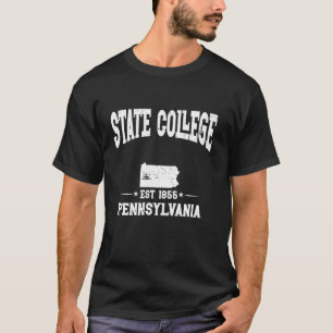 T-shirt Retro State College Pennsylvania PA Athlet Vintage