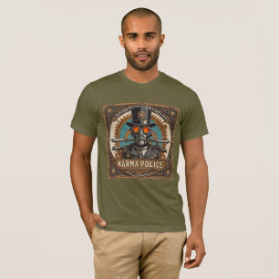 T-shirt Retro Steampunk Design - Radiohead Karma Police