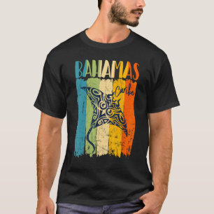 T-shirt Retro Stingray Bahamas Caribe Thème Amis Famille