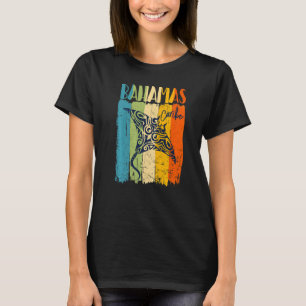 T-shirt Retro Stingray Bahamas Caribe Thème Amis Famille