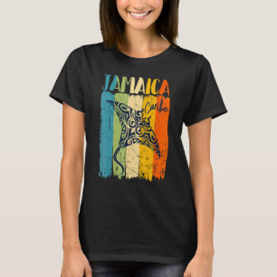 T-shirt Retro Stingray BJamaïque Thème Caraïbes Amis Fami