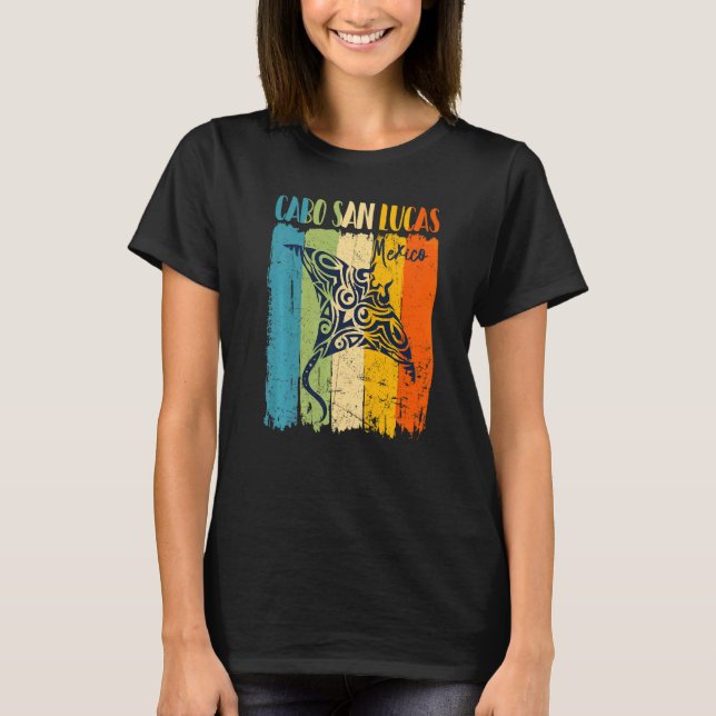 T-shirt Retro Stingray Cabo San Lucas Mexique Thème Amis (Devant)