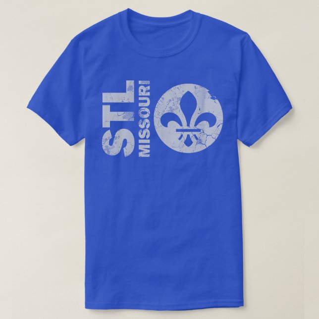 T-shirt Retro Stl St Louis Missouri (Design devant)