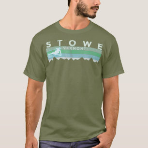 T-shirt Retro Stowe VT Ski en état de détresse