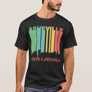 T-shirt Rétro style Asheville la Caroline du Nord Skylin