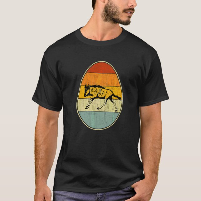 T-shirt Retro Style Easter Egg Graphic Funny Easter Day Wi (Devant)