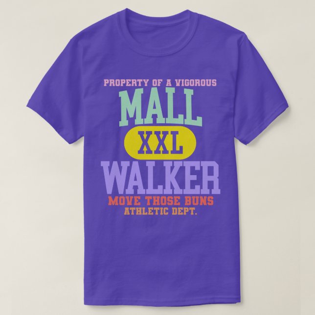 T-shirt Retro Style Mall Walker XXL Athletic Dept (Design devant)