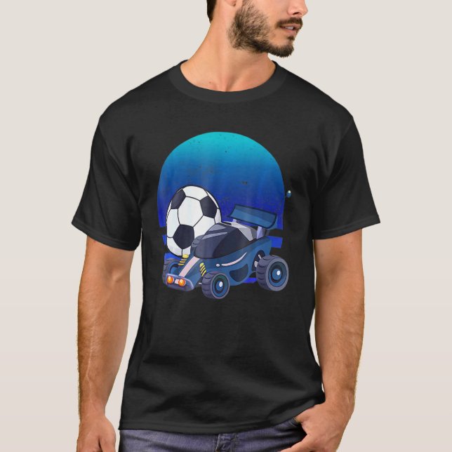 T-shirt Retro Style Rocket Rc Soccer (Devant)