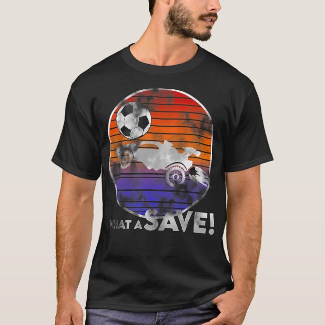 T-shirt Retro Style Rocket RC Soccer Car League Gamer amer (Devant)