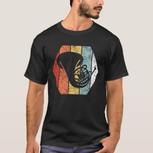 T-shirt Rétro style vintage drôle du cor de harmonie 80s