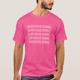 T-shirt Retro Sudoku King drôle Sudoku disant blague humou