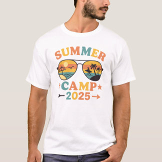 T-shirt Retro Summer Camp 2025 Vintage Sunglasses