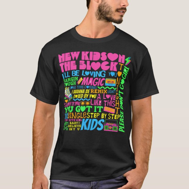T-shirt Retro Summertime Music Nouveaux enfants été (Devant)