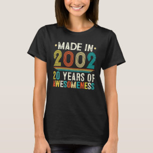 T-shirt Retro Sunset 20 ans Garçons Filles Vintage 20e