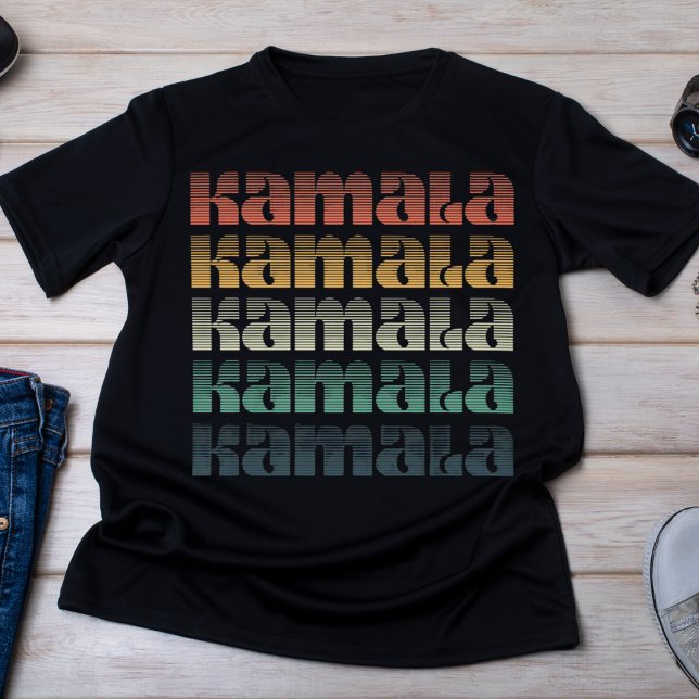 T-shirt Retro Sunset Gradient Kamala 2024 (Créateur téléchargé)