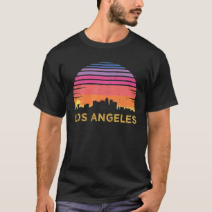 T-shirt Retro Sunset Los Angeles Californie Vintage Skylin
