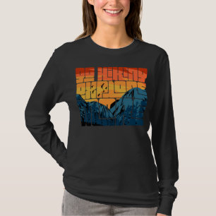 T-shirt Retro Sunset Paysage Randonnée Aventure Explorez