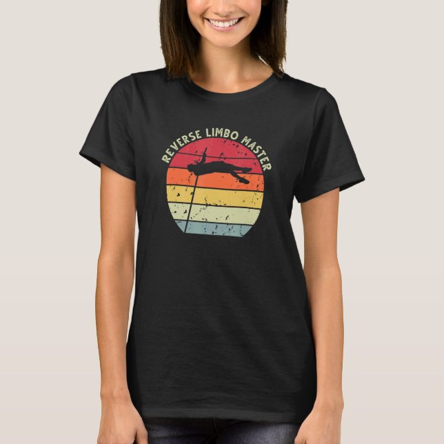 T-shirt Retro Sunset Pole Vault (Devant)