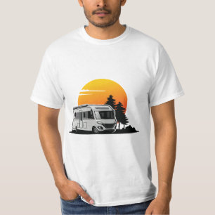 T-shirt Retro Sunset RV Motorhome Propriétaire Cadeau, voi