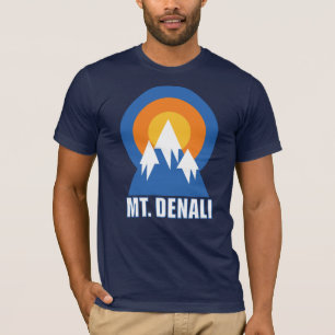 T-shirt Retro Sunset Ski de montagne de Denali