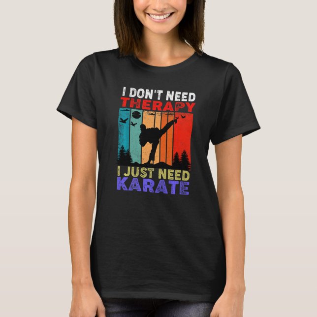 T-shirt Rétro Sunset Slogan I Don't Need Therapy I Just Ne (Devant)