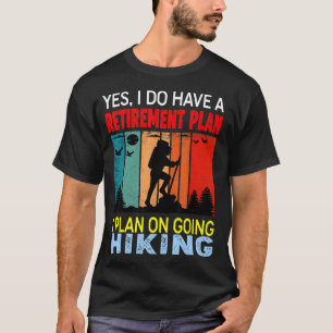 T-shirt Retro Sunset Slogan Plan De Retraite Je Plan Sur G