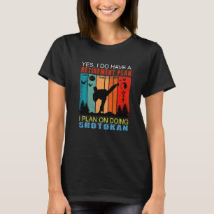 T-shirt Retro Sunset Slogan Retraite Je Prévois De Faire S