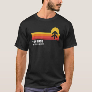 T-shirt Retro Sunset Tongass Forêt nationale Juneau Alaska