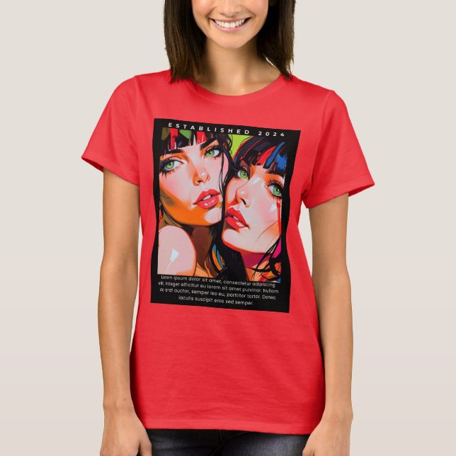 T-shirt Rétro Sunset Vibes (Devant)