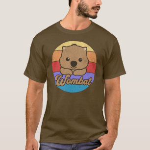 T-shirt Retro Sunset Wombat