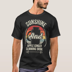 T-shirt Retro Sunshine and Apple Ginger Slimming Drink Sum