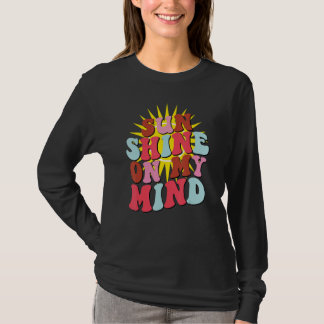 T-shirt Retro Sunshine On My Mind Groovy Summer