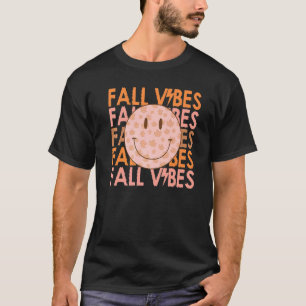 T-shirt Retro Super Automne Vibes Citrouille Épices Automn
