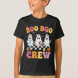T-shirt Retro Super Boo Boo Crew Halloween Ghost Nurse