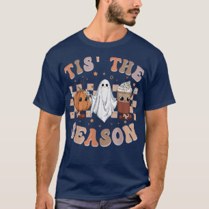 T-shirt Retro Super C'Est La Saison Citrouille Ghost Hippi