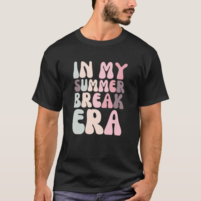T-shirt Retro Super Dans Mon Époque De Pause Été (Devant)