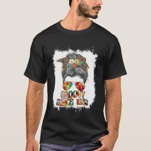 T-shirt Retro Super depuis 1987 Messy Bun Hip Retro 60s 70