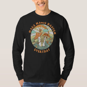 T-shirt Retro Super Faire Magie Happen Champignons Hippie