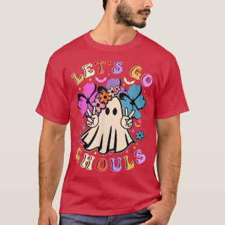 T-shirt Retro Super Go Ghouls Halloween Ghost Flora
