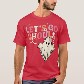 T-shirt Retro Super Go Ghouls Halloween Ghost Funny