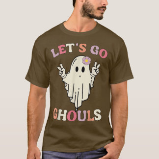 T-shirt Retro Super Go Ghouls Halloween Ghost Funny