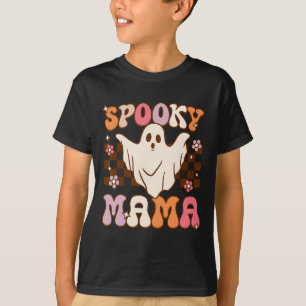 T-shirt Retro Super Halloween Fantôme Éffrayant Mama costu